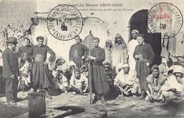 Maroc - Campagne Du Maroc (1907-1908) - CASABLANCA - Prisonniers Marocains Gardés Par Les Zouaves - Ed. Jh. Boussuge  - Casablanca
