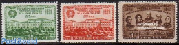 Russia, Soviet Union 1949 Moscow Theatres 3v, Unused (hinged), Performance Art - Theatre - Neufs