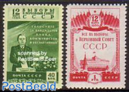 Russia, Soviet Union 1950 Upper Soviet 2v, Unused (hinged) - Ungebraucht