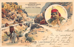 EL KANTARA - Carte Publicitaire De La Compagnie De Navigation Mixte - Femme Arabe - Other & Unclassified
