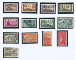A.E.F 13 Timbres Neufs Avec Charniére. N° Y&T 18.33.34.36.37.54.77.208.209.210.214.218.238 - Ungebraucht