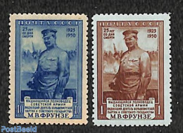 Russia, Soviet Union 1950 M.W. Frunse 2v, Mint NH - Unused Stamps