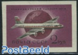 Russia, Soviet Union 1959 Aeroplane 1v Imperforated, Mint NH, Transport - Aircraft & Aviation - Unused Stamps