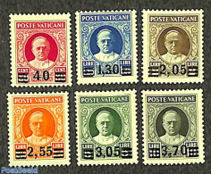 Vatican 1934 Overprints 6v , Unused (hinged), Religion - Pope - Unused Stamps