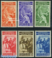Vatican 1935 Jurists Congress 6v, Mint NH, Religion - Various - Religion - Justice - Unused Stamps