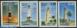 Sri Lanka (Ceylon) 1996 Lighthouses 4v, Mint NH, Various - Lighthouses & Safety At Sea - Leuchttürme