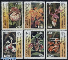 Cambodia 2000 Orchids 6v, Mint NH, Nature - Flowers & Plants - Orchids - Cambodja