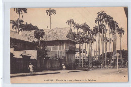 Guyane - CAYENNE - Un Coin De La Rue Lallouette Sur Les Palmistes - Ed. Bruère Dawson  - Andere & Zonder Classificatie