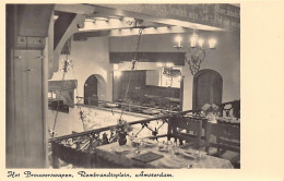 AMSTERDAM (NH) Het Brouwerswapen, Smits' Restaurant, Rembrandtsplein - Uitg. H. Leufkens  - Amsterdam