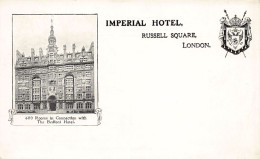 England - LONDON Imperial Hotel, Russel Square - Autres & Non Classés