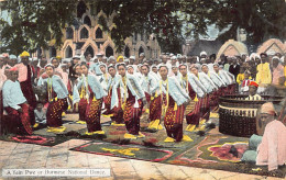 MYANMAR Burma - A Yein Pwe Or Burmese National Dance - Publ. D. A. Ahuja 37 - Myanmar (Burma)