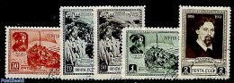 Russia, Soviet Union 1941 W.J. Surikow 5v, Unused (hinged), Transport - Ships And Boats - Art - Paintings - Self Portr.. - Unused Stamps