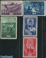 Russia, Soviet Union 1948 Pioneers Organisation 5v, Unused (hinged), Sport - Gliding - Scouting - Unused Stamps