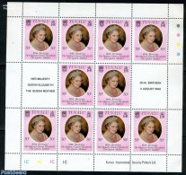 Tuvalu 1980 Queen Mother M/s, Mint NH, History - Kings & Queens (Royalty) - Case Reali