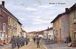 ROMAGNE (86) 1915 Rue De Romagne - Défilé De Soldats - Other & Unclassified