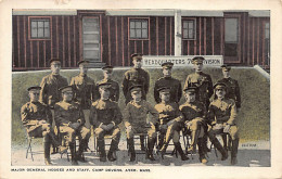 AYER (MA) Major General Hodges And Staff, Camp Devens - Otros & Sin Clasificación
