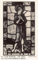 England - LONDON - All Hallows Barking - St. Clare Window Stained Glass - REAL PHOTO - Other & Unclassified
