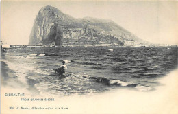 GIBRALTAR - Gibraltar From Spanish Shore (spelled Sshose).Published By G. Daute - Gibilterra
