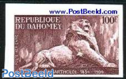 Dahomey 1974 Bartholdi 1v, Imperforated, Mint NH, Sculpture - Escultura