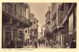 Judaica - Maroc - FEZ - La Grande Rue Du Mellah, Quartier Juif - Ed. Grands Magasins Réunis 109 - Judaika