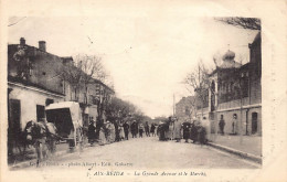 AIN BEIDA - La Grande Avenue Et Le Marché - Altri & Non Classificati