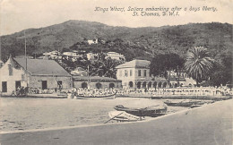 U.S. Virgin Islands - SAINT THOMAS - King's Wharf, Sailors Embarking After A Day's Liberty - Publ. G. Beretta & Co.  - Vierges (Iles), Amér.