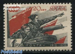 Russia, Soviet Union 1938 1R, Stamp Out Of Set, Unused (hinged) - Ongebruikt