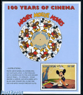 Maldives 1996 100 Years Cinema, Mickey S/s, Mint NH, Performance Art - Film - Art - Disney - Kino