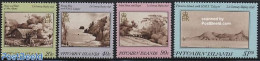 Pitcairn Islands 1987 19th Century Views 4v, Mint NH, Transport - Ships And Boats - Art - Paintings - Ships