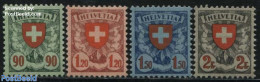 Switzerland 1924 Definitives, Coat Of Arms 4v, Unused (hinged), History - Coat Of Arms - Ongebruikt