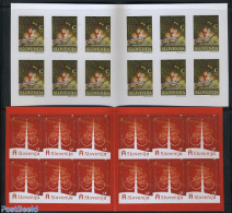 Slovenia 2009 Christmas 2 Booklets, Mint NH, Religion - Christmas - Stamp Booklets - Noël