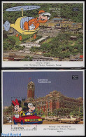 Lesotho 1993 TAIPEI 93, Disney 2 S/s, Mint NH, Transport - Philately - Automobiles - Helicopters - Art - Disney - Voitures