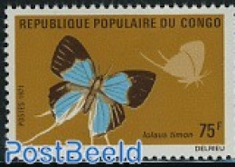 Congo Republic 1971 75F, Stamp Out Of Set, Mint NH, Nature - Butterflies - Andere & Zonder Classificatie