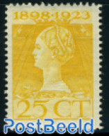 Netherlands 1923 25c Yellow, Perf. 11.5 X 12.5, Unused (hinged) - Ongebruikt