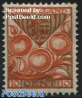 Netherlands 1926 10+3c, Holland, Stamp Out Of Set, Mint NH, History - Nature - Coat Of Arms - Fruit - Unused Stamps