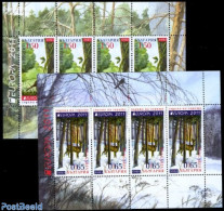 Bulgaria 2011 Europa, Forests 2 M/s, Mint NH, History - Nature - Europa (cept) - Animals (others & Mixed) - Birds - Deer - Unused Stamps