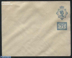 Suriname, Colony 1922 Envelope 12.5c And 7.5c Blue, White Paper, Unused Postal Stationary - Autres & Non Classés