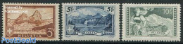 Switzerland 1928 Definitives 3v, Unused (hinged), Various - Costumes - Unused Stamps