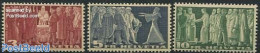 Switzerland 1938 Definitives 3v Yellow Paper With Black/red Twine, Mint NH - Ungebraucht