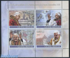 Guinea Bissau 2008 Pope Benedict XVI 4v M/s, Mint NH, Religion - Pope - Religion - Papes