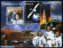 Guinea Bissau 2008 Space Conquest S/s, Mint NH, History - Transport - Women - Space Exploration - Non Classés