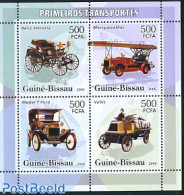 Guinea Bissau 2006 Automobiles 4v M/s, Mint NH, Transport - Automobiles - Fire Fighters & Prevention - Cars