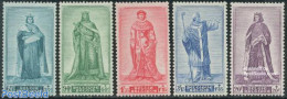 Belgium 1947 War Prisoners 5v, Mint NH, History - Kings & Queens (Royalty) - World War II - Nuevos