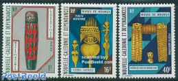 New Caledonia 1973 Museum Art 3v, Mint NH, Art - Art & Antique Objects - Unused Stamps
