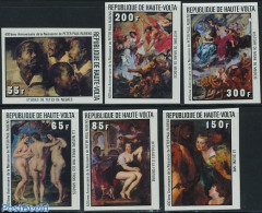 Upper Volta 1977 P.P. Rubens 6v Imperforated, Mint NH, Art - Nude Paintings - Paintings - Rubens - Autres & Non Classés