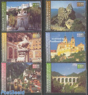 United Nations, Vienna 2002 Definitives, Tourism 6v, Mint NH, History - Nature - Religion - Transport - World Heritage.. - Iglesias Y Catedrales