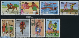 Congo Dem. Republic, (zaire) 1985 Olymphilex 8v, Mint NH, Sport - Basketball - Cycling - Olympic Games - Volleyball - Basketbal