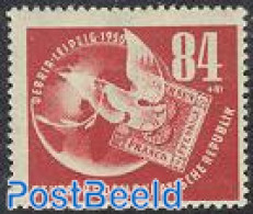 Germany, DDR 1950 Leipzig Stamp Exposition 1v, Mint NH, Nature - Birds - Philately - Stamps On Stamps - Unused Stamps