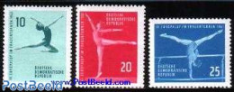 Germany, DDR 1961 Gymnastics 3v, Mint NH, Sport - Gymnastics - Sport (other And Mixed) - Nuevos