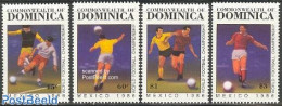 Dominica 1986 World Cup Football Mexico 4v, Mint NH, Sport - Football - Dominicaanse Republiek